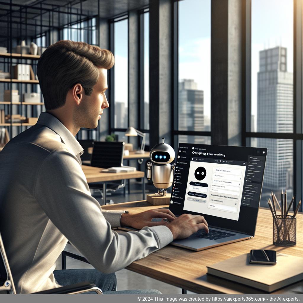 A screenshot showing an interactive chatbot interface designed for a WordPress website.