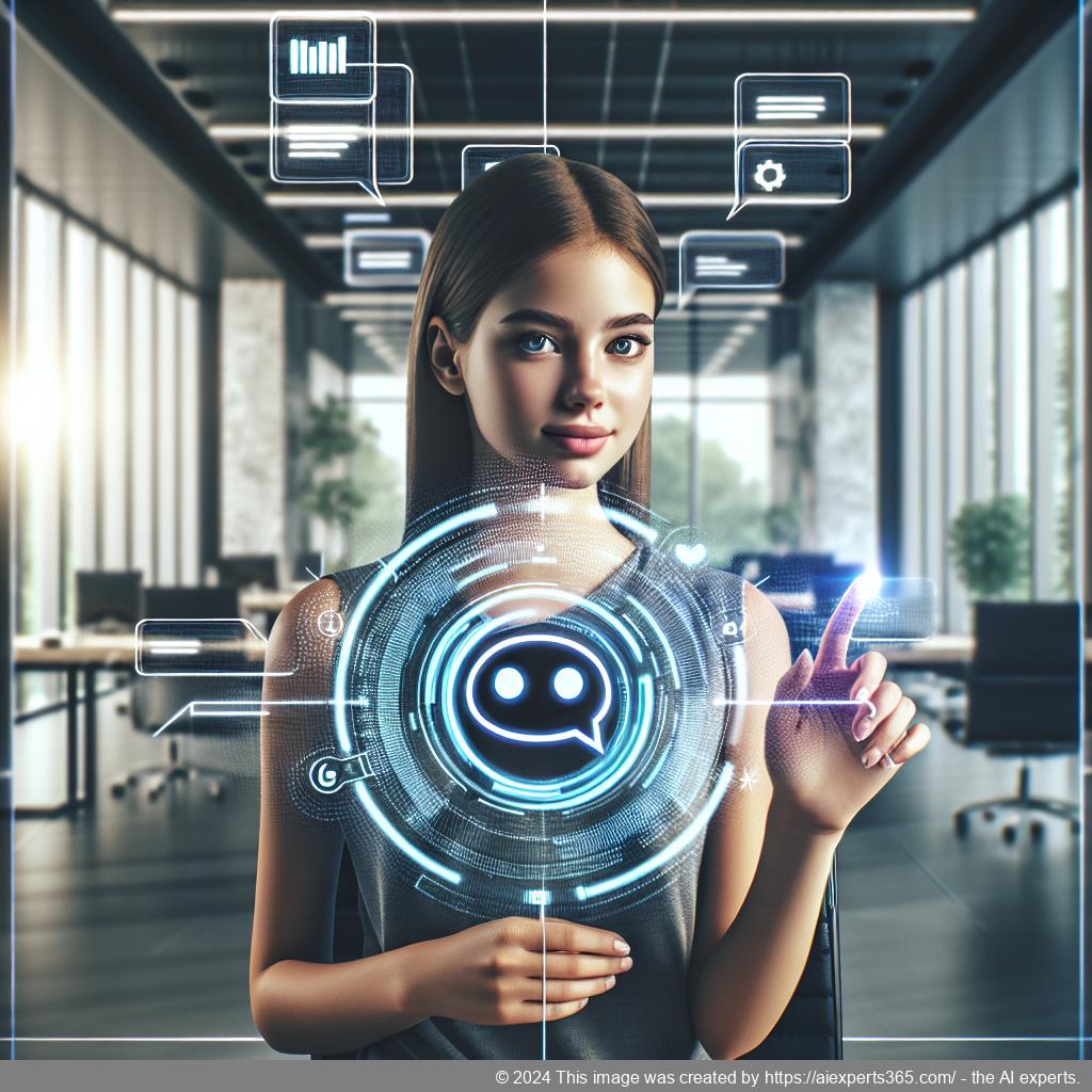 Illustration of an interactive WordPress chatbot engaging with users