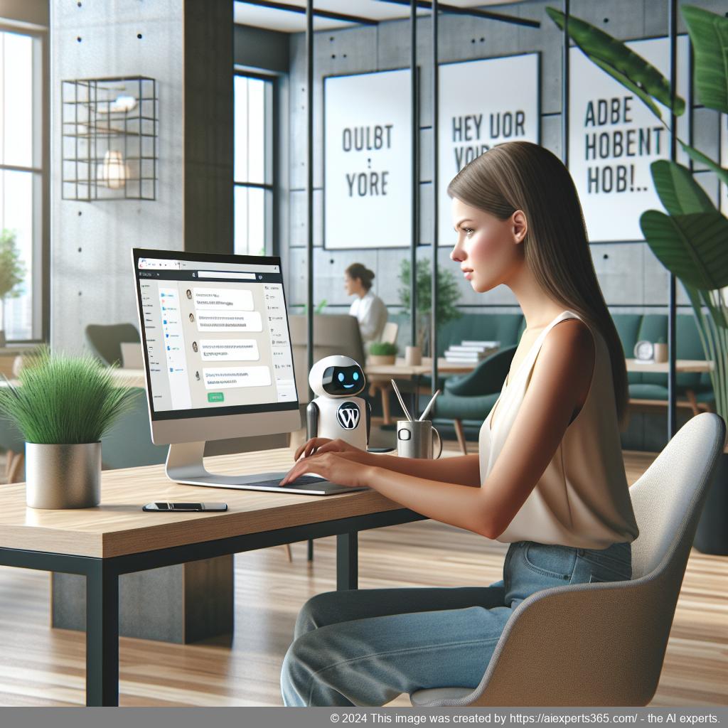 A screenshot of Ailisha's AI Chatbot interface integrated into a WordPress website, showcasing its user-friendly design and functionality.