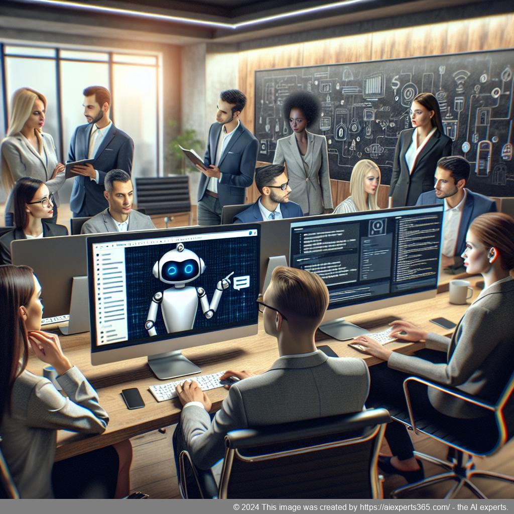 A visual representation of optimizing user experience using Ailisha's AI Chatbot for WordPress websites.