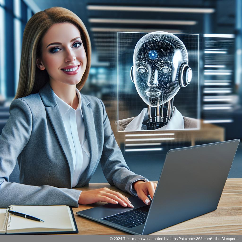 A visual representation of enhanced customer engagement through AI technology featuring a friendly chatbot interface integrated into a modern WordPress website.