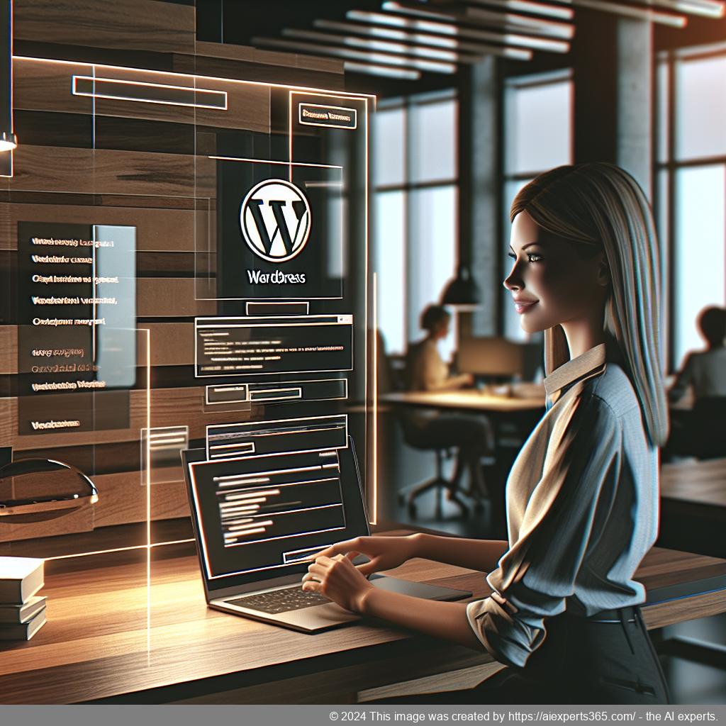 A visual representation of a person interacting with a chatbot interface on a laptop screen showcasing the capabilities of the WordPress ChatGPT chatbot plugin.