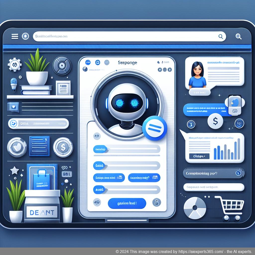 Illustration of an engaging chat interface powered by the WordPress ChatGPT chatbot plugin on an ecommerce website