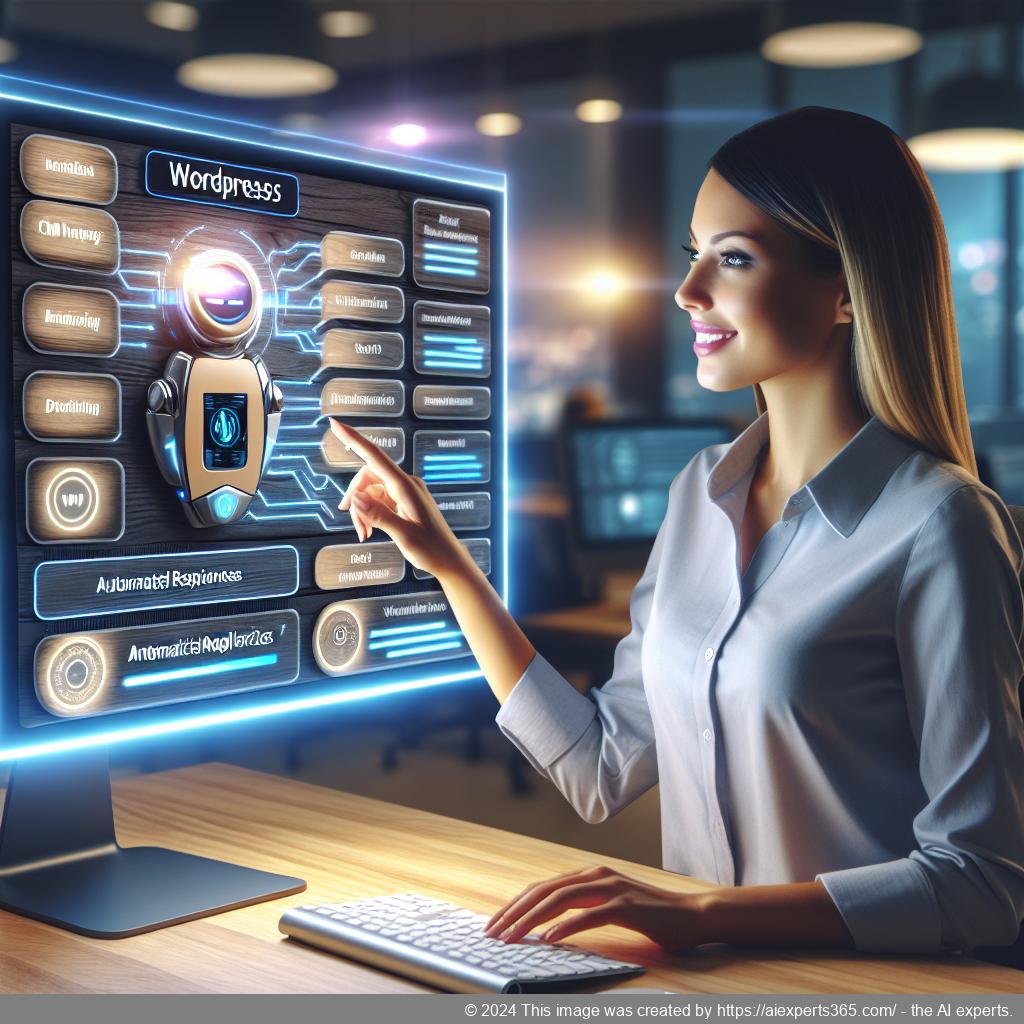 Illustration of an advanced WordPress Chatbot interface enhancing online customer interaction