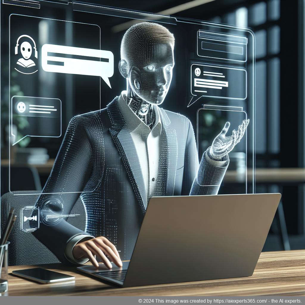 A visual representation of a WordPress chatbot interacting with users on a website interface.