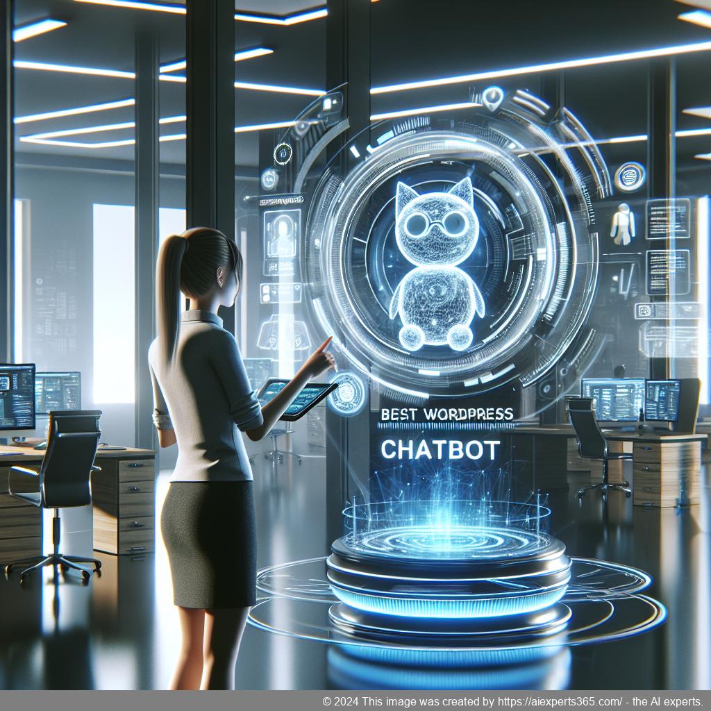 Illustration eines effizienten WordPress Chatbots im Einsatz