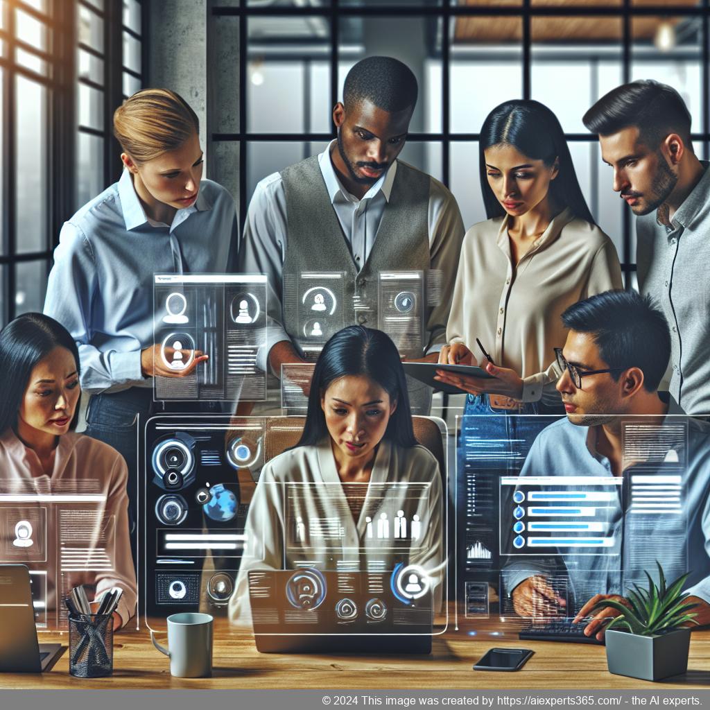 A visual representation illustrating the advantages of using a multi-department chatbot within an organization for improved efficiency and customer service.