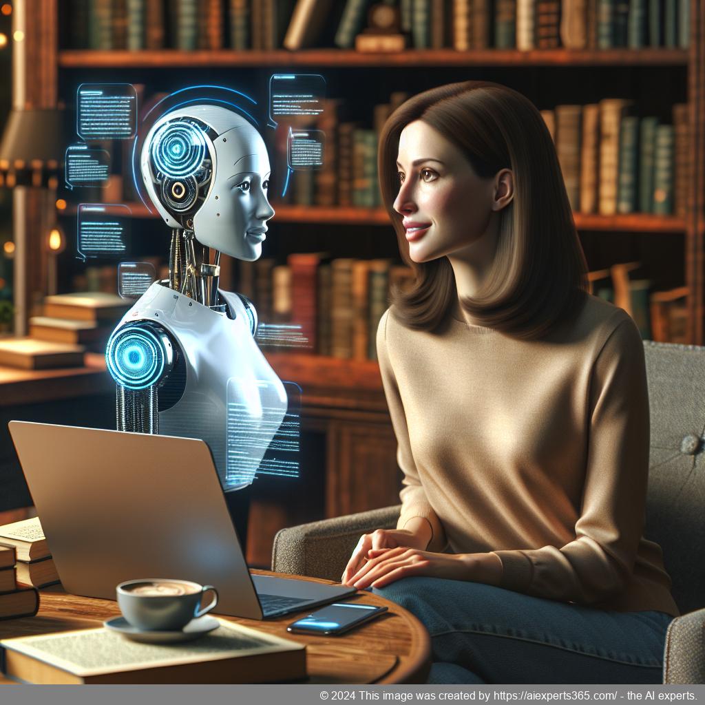 A screenshot showcasing Ailisha's AI Chatbot interface integrated into a modern WordPress website.