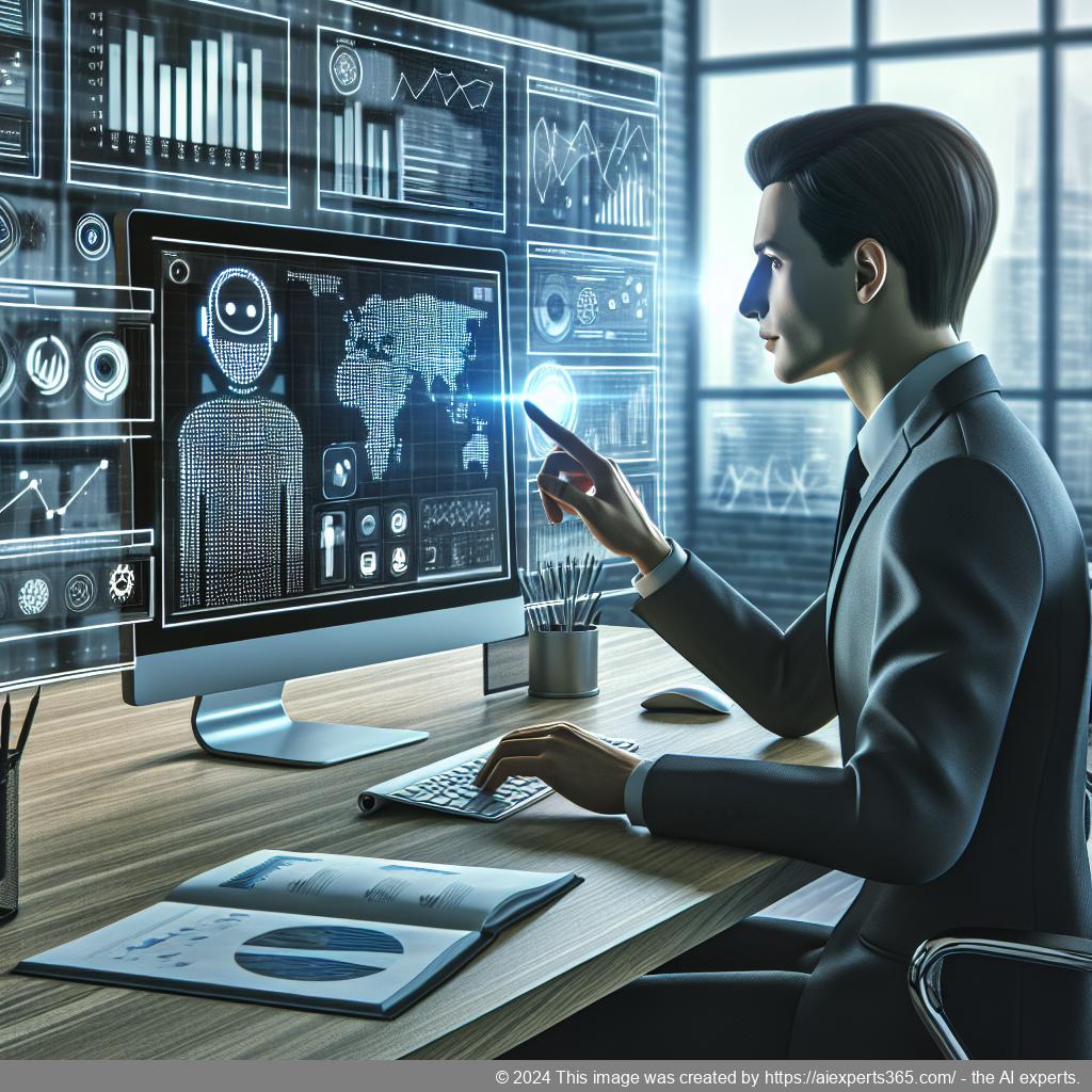 A visually engaging representation of Ailisha's AI Chatbot showcasing its key features such as customization options, FAQ database integration, and round-the-clock support.