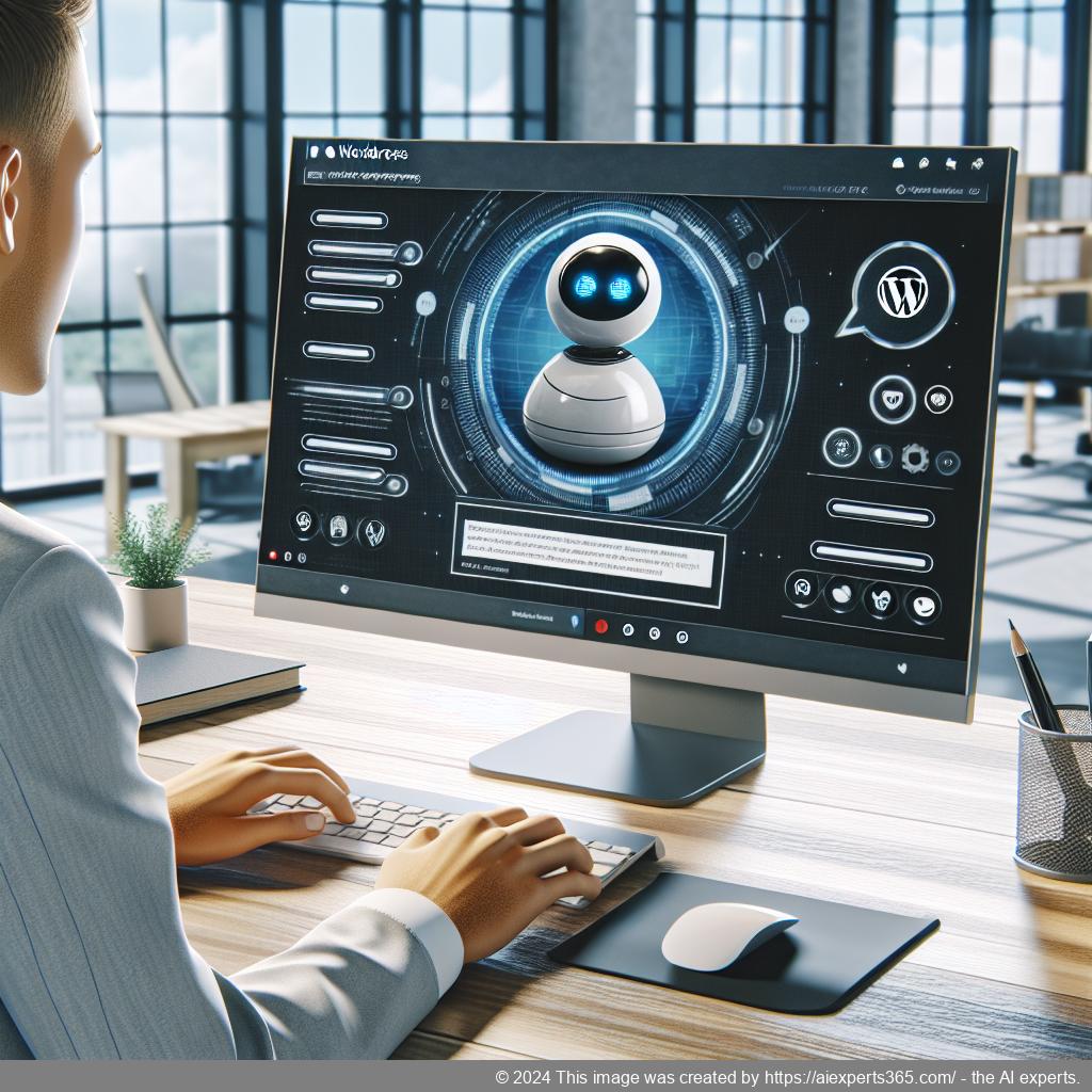 A visually appealing image showcasing various chatbots available for WordPress websites highlighting their unique features.