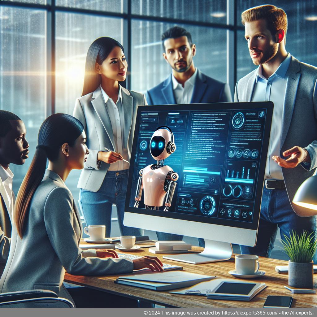 A screenshot showing Ailisha's AI Chatbot interface integrated into a WordPress website providing customer support.