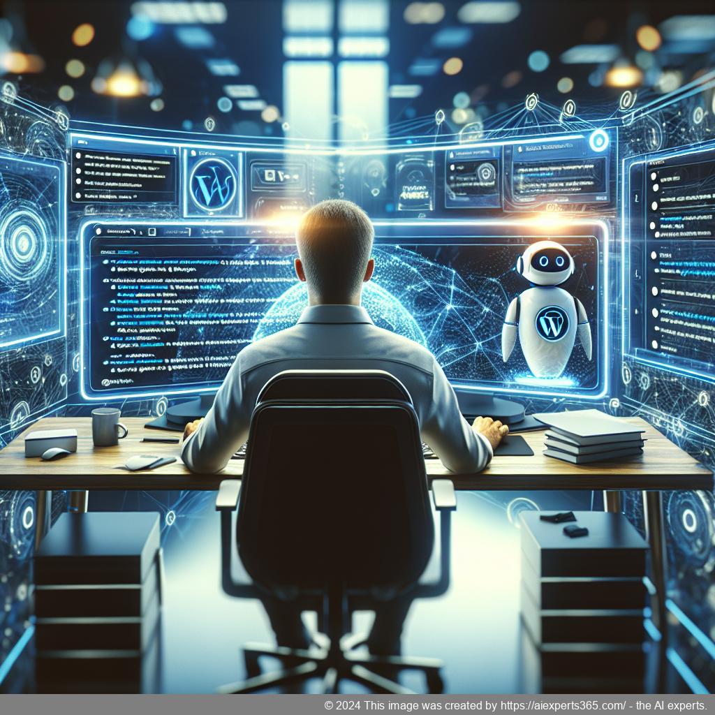A visual representation of a WordPress ChatGPT chatbot enhancing user interaction on a website.