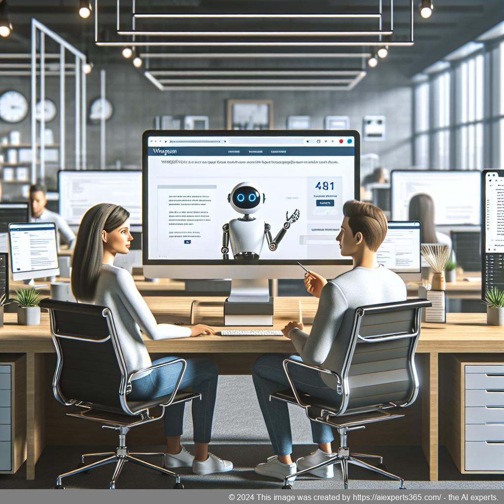 A visual representation of a WordPress ChatGPT chatbot enhancing customer satisfaction through engaging conversations on a website.