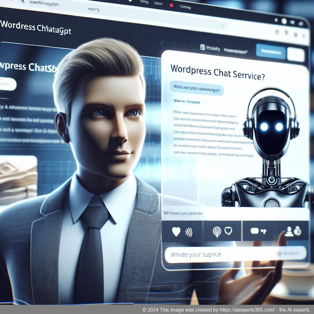 A visual representation of a WordPress ChatGPT chatbot enhancing customer engagement on an e-commerce website.