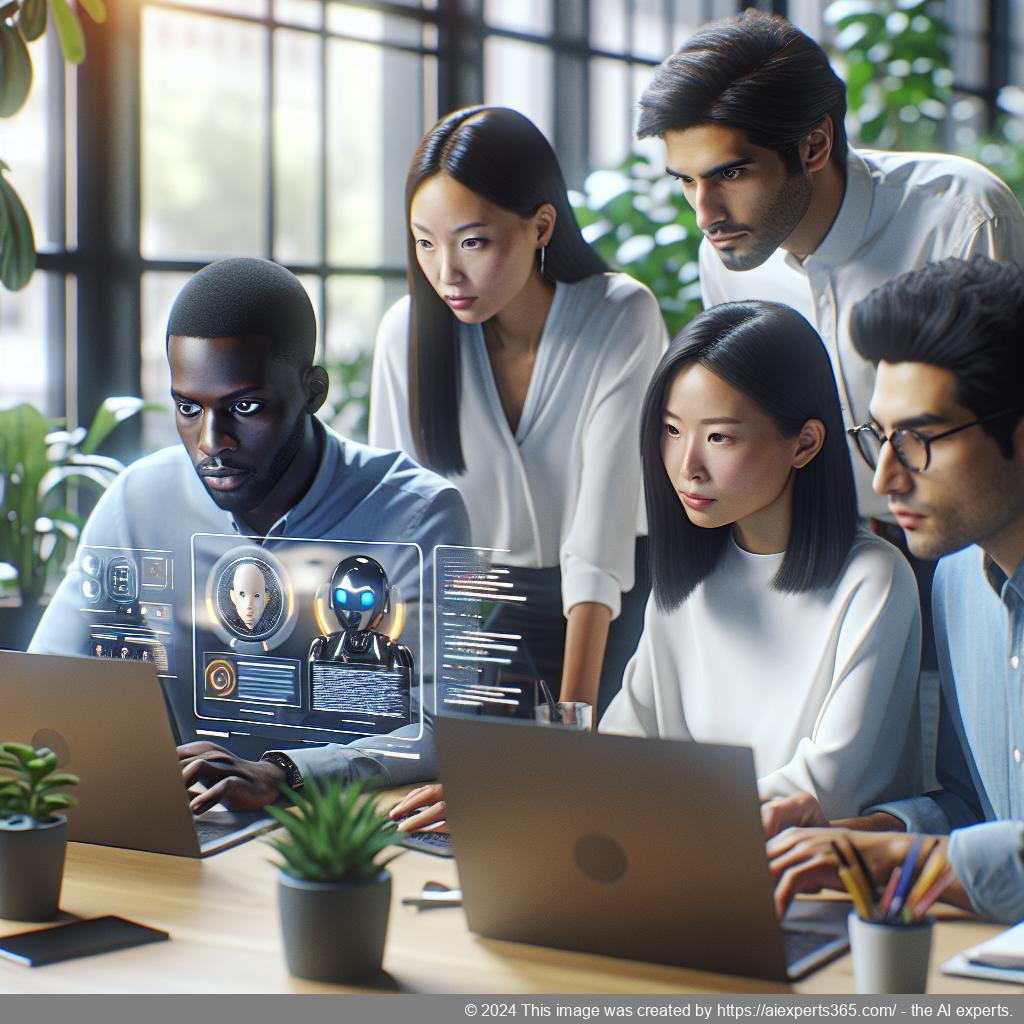 A professional-looking interface showcasing Ailisha's AI Chatbot integrated into a modern WordPress website design.