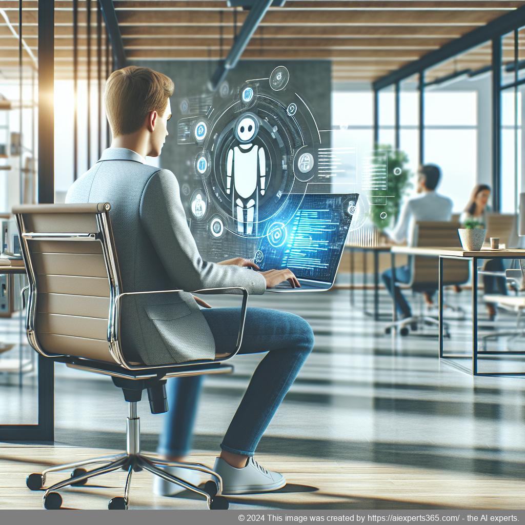 A visual representation showcasing Ailisha's AI Chatbot interface on a laptop screen with engaging chat interactions.