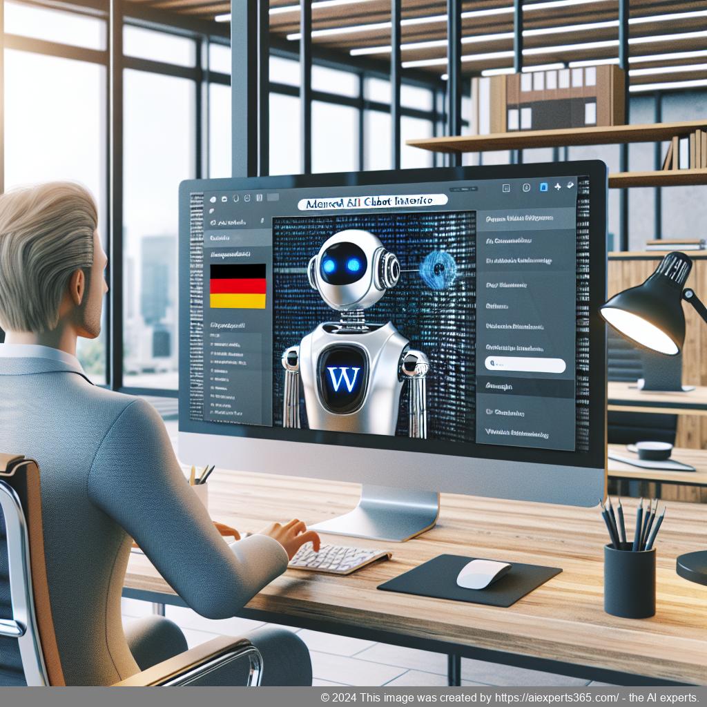 A screenshot showcasing Ailisha's AI Chatbot interface integrated into a WordPress website providing instant responses.