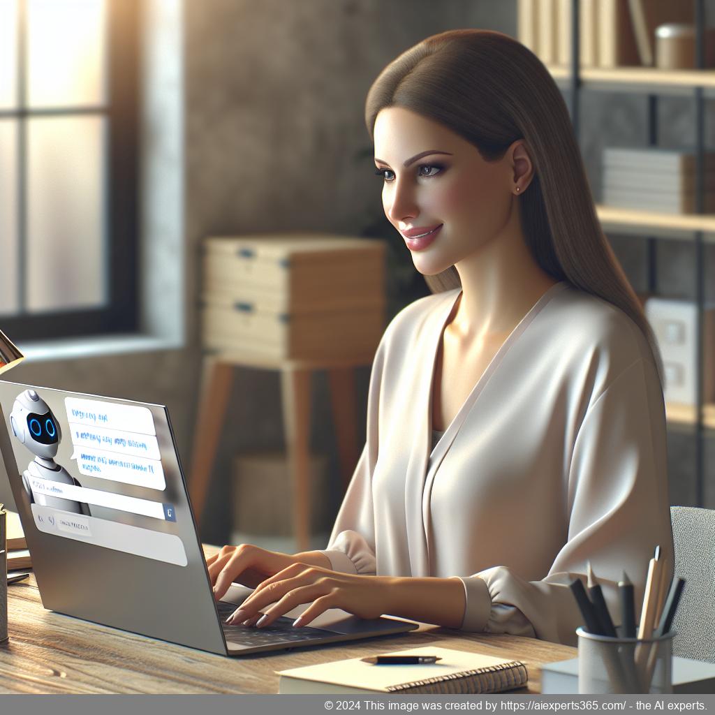 A screenshot showcasing Ailisha's AI Chatbot interface integrated into a WordPress website.