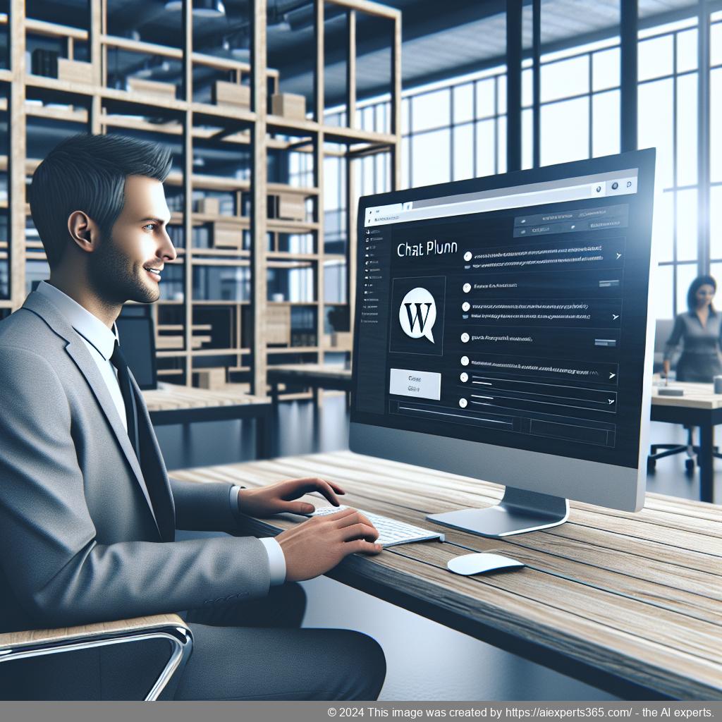 A screenshot showcasing an interactive WordPress chat plugin interface demonstrating enhanced customer engagement features.