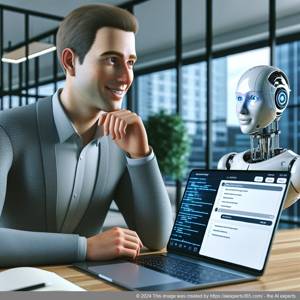 Ailisha's Best WordPress AI Chatbot providing automated customer support on a laptop screen.