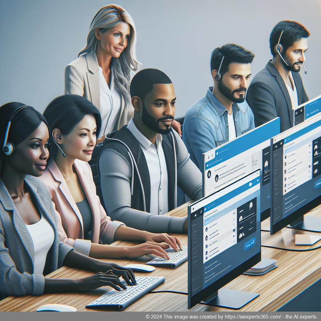 A professional team using a WordPress chat plugin on their website for improved customer engagement.