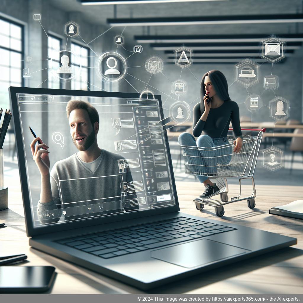 A visual representation of effective communication through a WordPress chat plugin in an e-commerce setting.