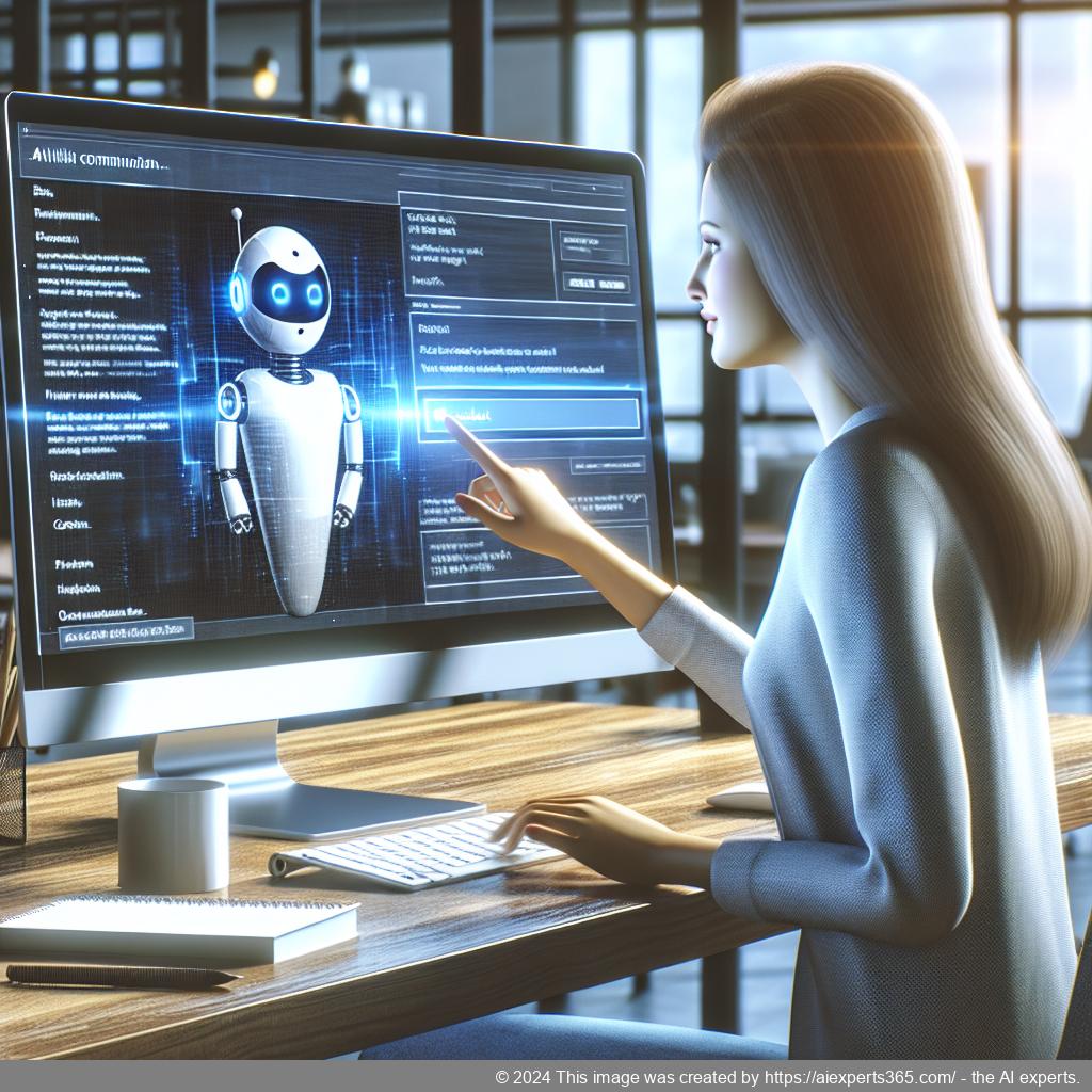 A professional-looking interface of a customized WordPress chatbot engaging users on a website.