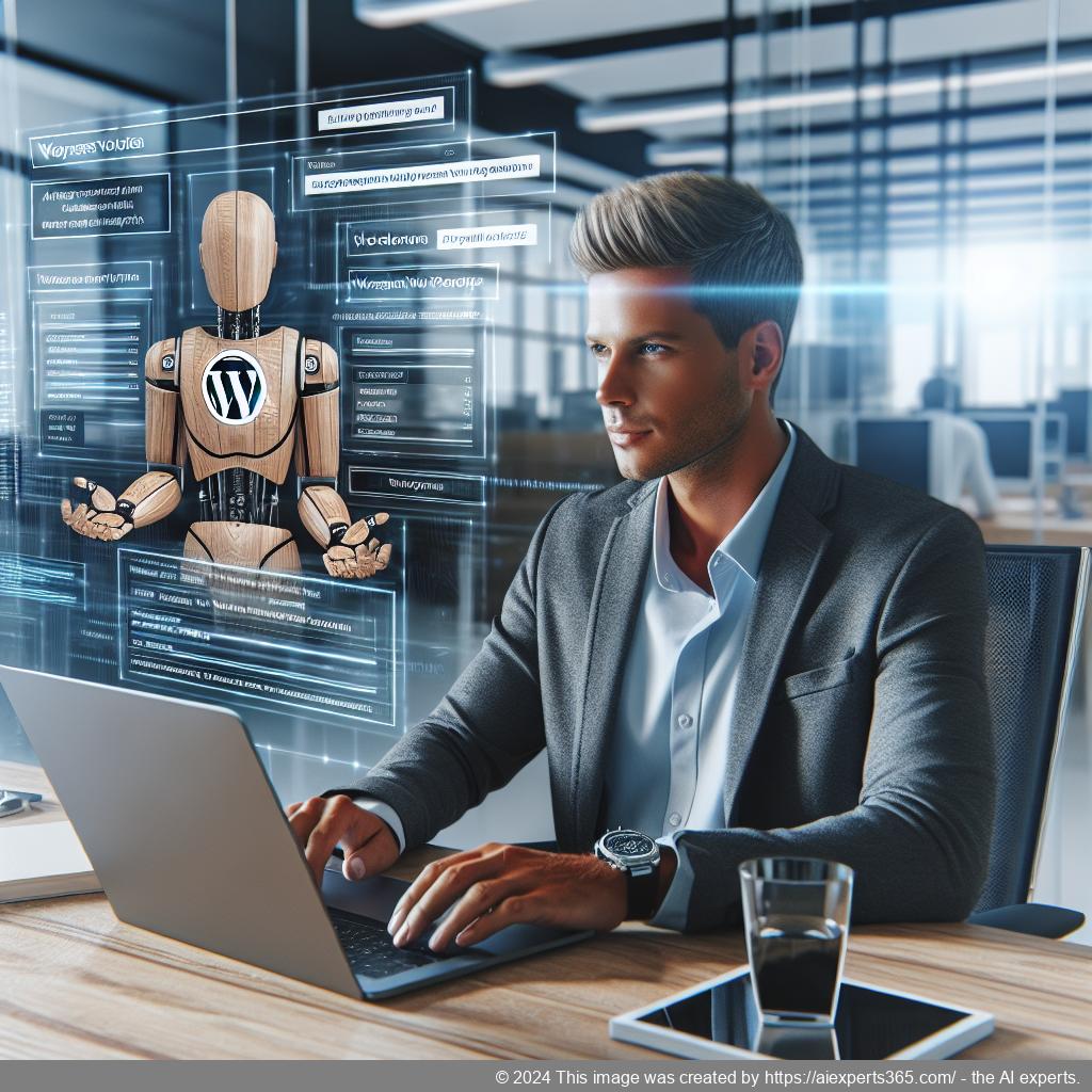A customizable WordPress chatbot interface showcasing user interaction on a modern website.
