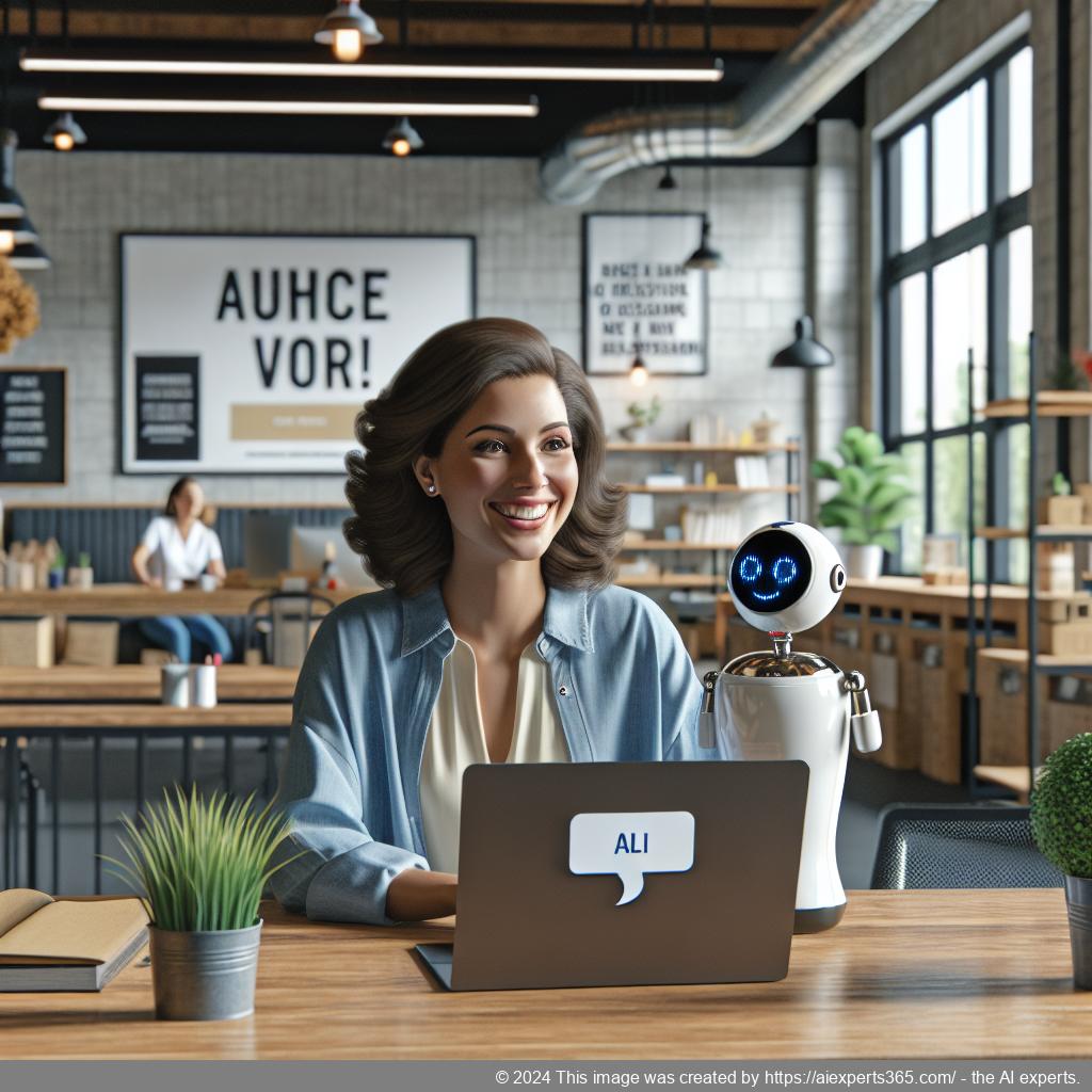 A visual representation of a WordPress ChatGPT chatbot assisting customers online with personalized responses.