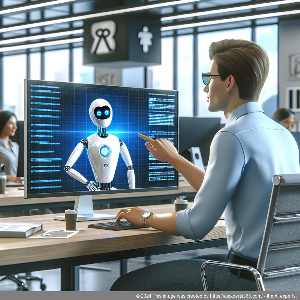 A visual representation of a WordPress ChatGPT chatbot interacting with users on a website, showcasing AI-driven customer support.