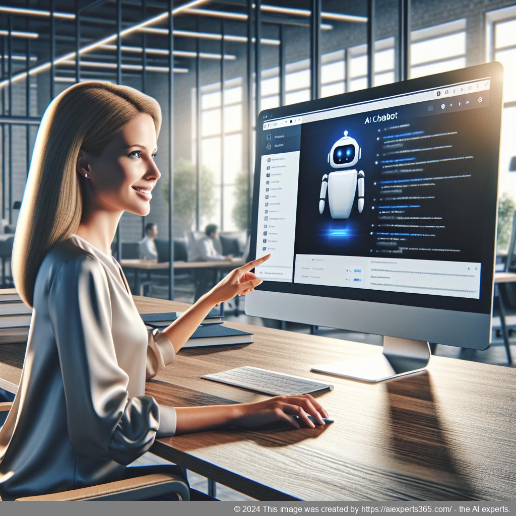 A professional-looking interface showcasing Ailisha's best WordPress AI chatbot providing customer support on a website.