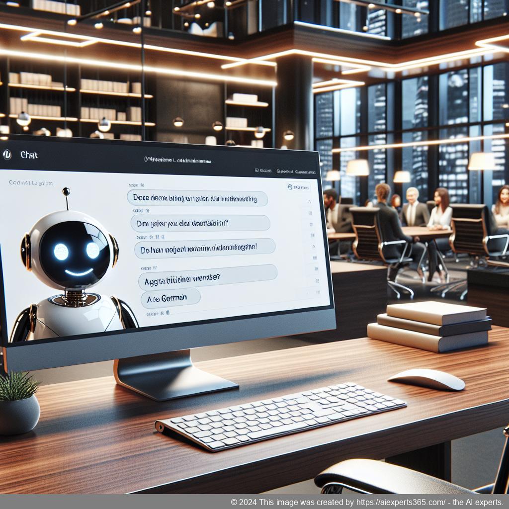 A screenshot of a WordPress website featuring the ChatGPT chatbot interface providing instant responses.