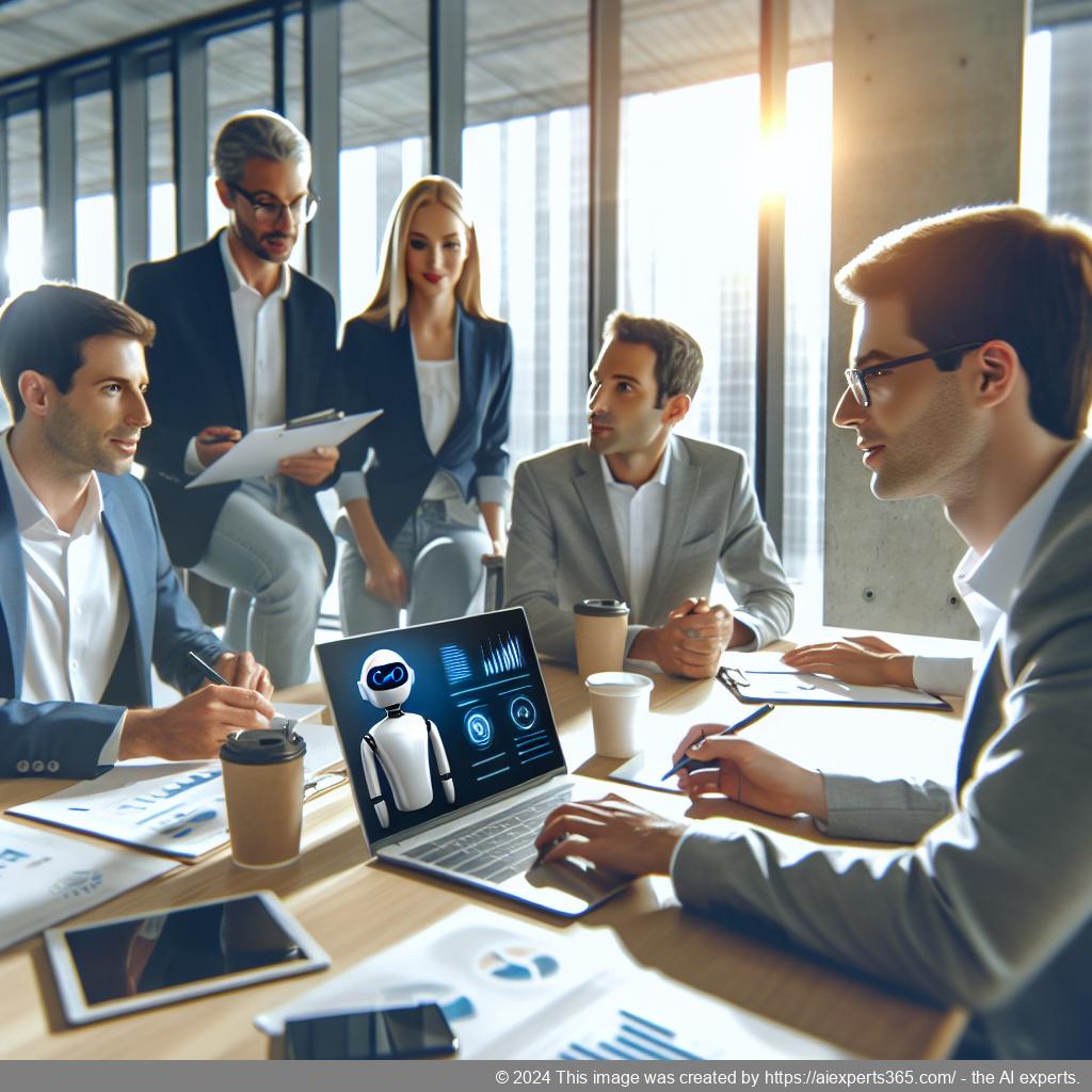 A visual representation of a user interacting with a chatbot on a WordPress site powered by AI technology.