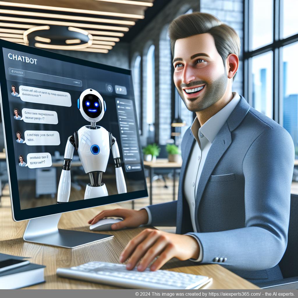 A visual representation of enhanced customer service using the WordPress ChatGPT Chatbot Plugin showcasing an interactive chatbot interface.