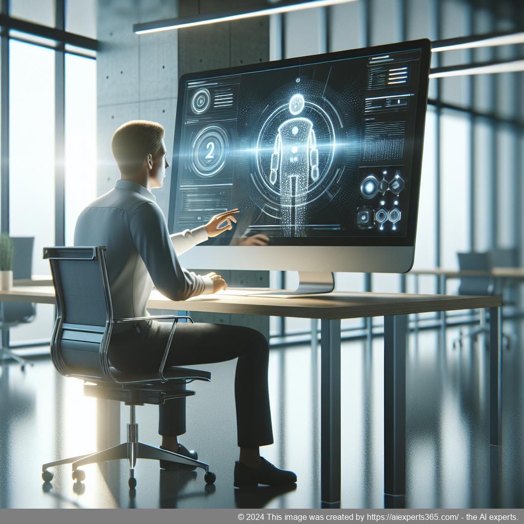 A modern workspace showcasing Ailisha's AI-driven chatbot interface integrated within a WordPress site.