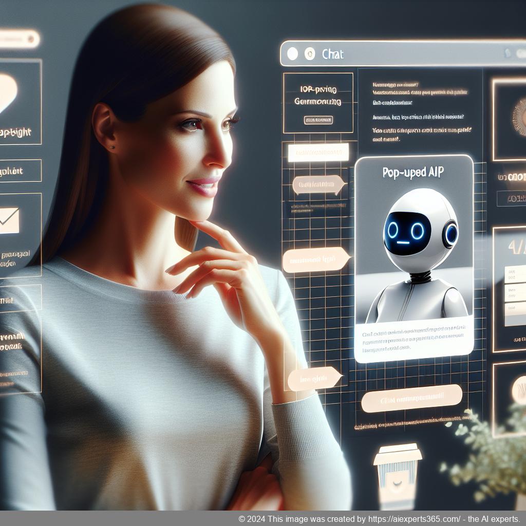 A visual representation of an engaging WordPress ChatGPT chatbot assisting customers in an online store environment.