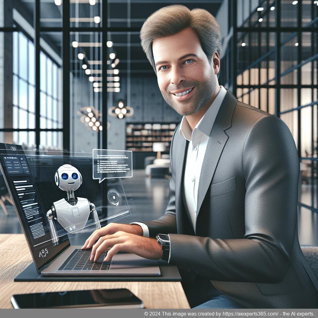 A visual representation of a successful integration of the WordPress ChatGPT chatbot in a business setting, highlighting enhanced customer interaction through AI technology.