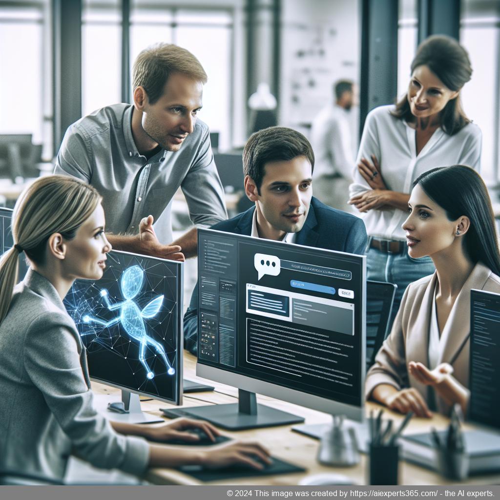 A professional-looking website featuring an AI-enhanced WordPress chat plugin facilitating real-time communication between a business and its customers.