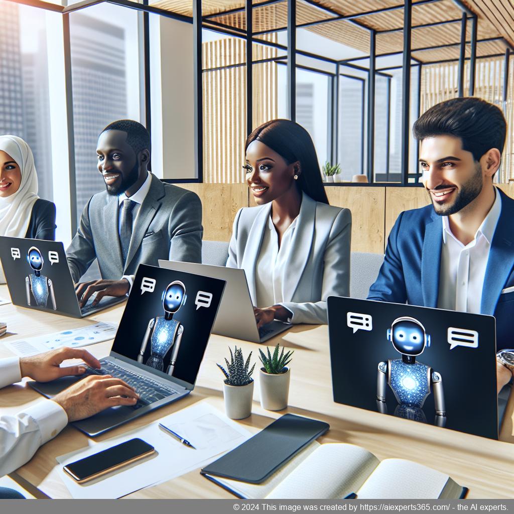 A visual representation of enhanced customer engagement using the WordPress ChatGPT Chatbot Plugin showcasing AI-driven technology in action.