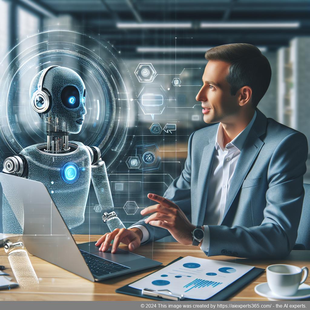 A visual representation of an AI-driven chatbot enhancing customer service on a WordPress website.