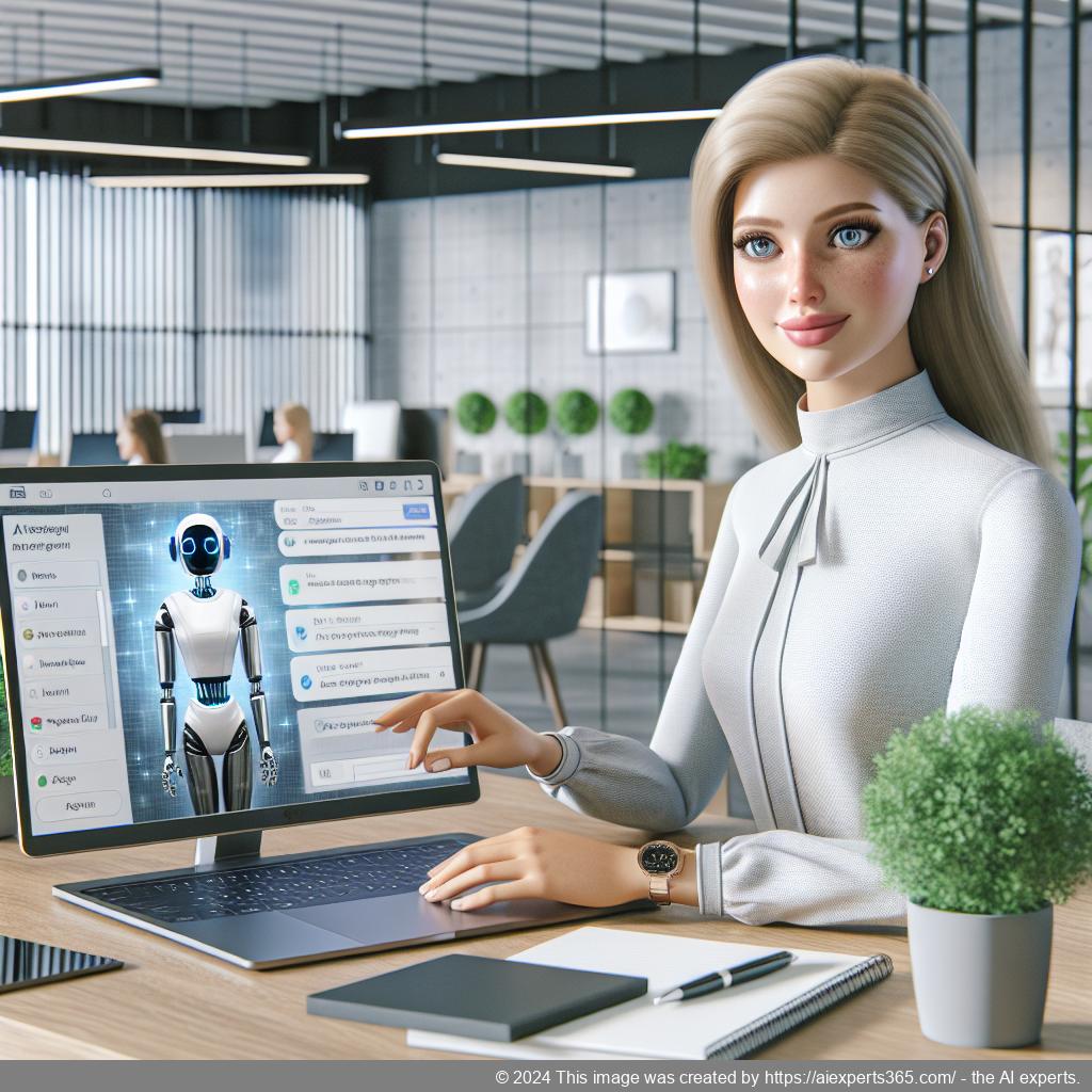 A visual representation showcasing Ailisha's AI Chatbot interface integrated into a modern WordPress website.