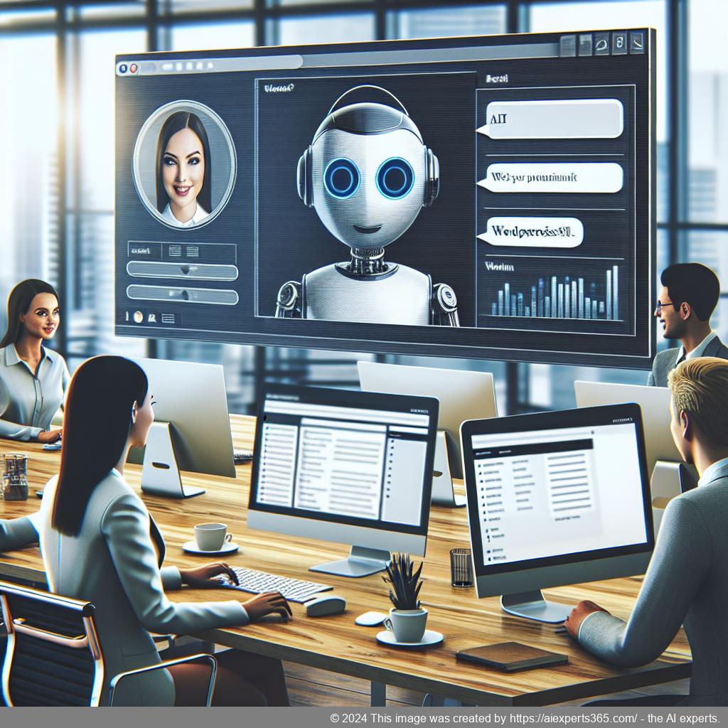 Ailisha's AI Chatbot interface showcasing seamless integration on a WordPress site.