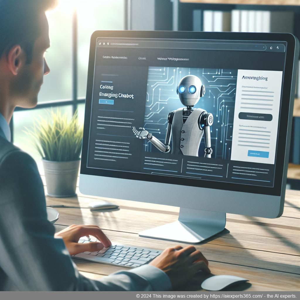 A visual representation of Ailisha's AI Chatbot showcasing its interface on a modern WordPress website.