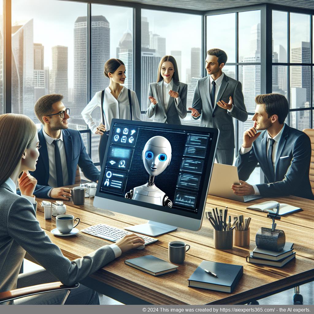 A visual representation of an engaging AI-driven chatbot interface designed for a WordPress website.