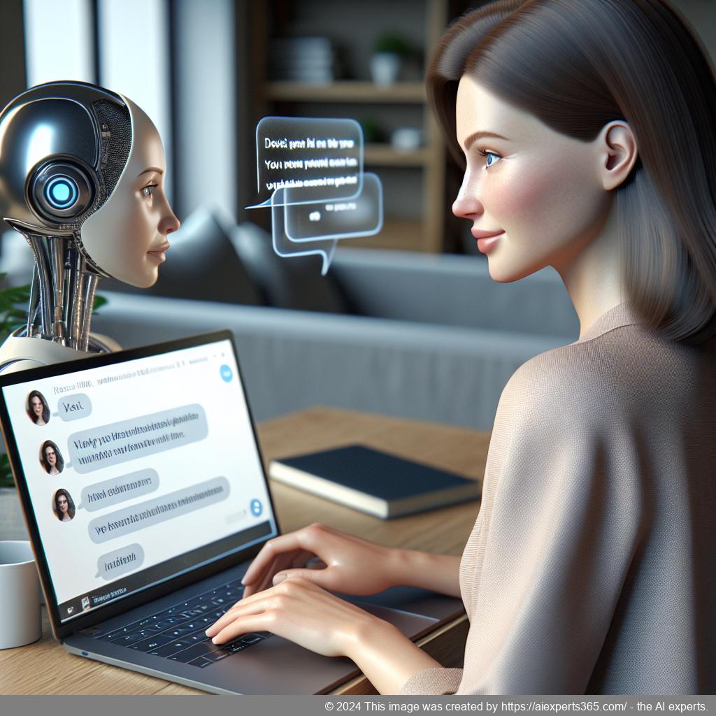 A modern interface showcasing a WordPress site enhanced by an AI-driven chatbot plugin featuring live chat functionality.