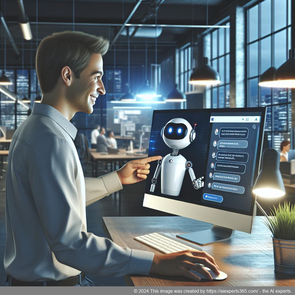 A visual representation of enhanced customer engagement using the WordPress ChatGPT Chatbot Plugin showcasing a friendly chatbot interface assisting users.