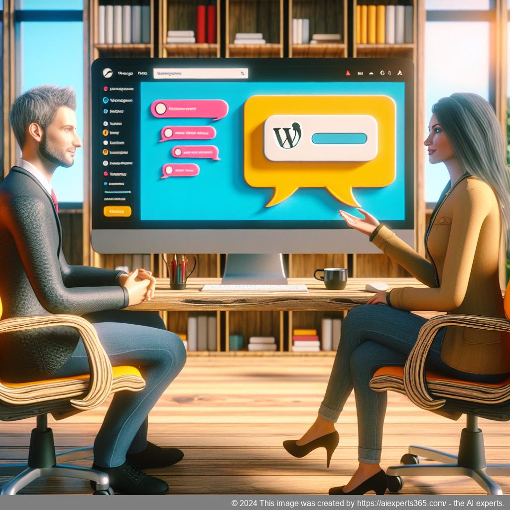 A screenshot showing an engaging interface of a WordPress chat plugin facilitating real-time communication between users and businesses.