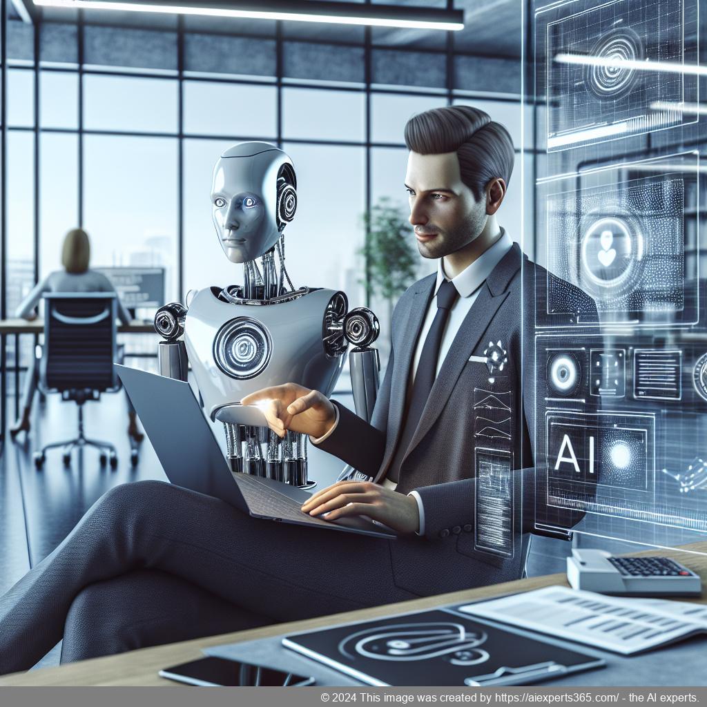 A visual representation of a person interacting with an AI chatbot on a laptop screen showcasing enhanced user experience through technology.