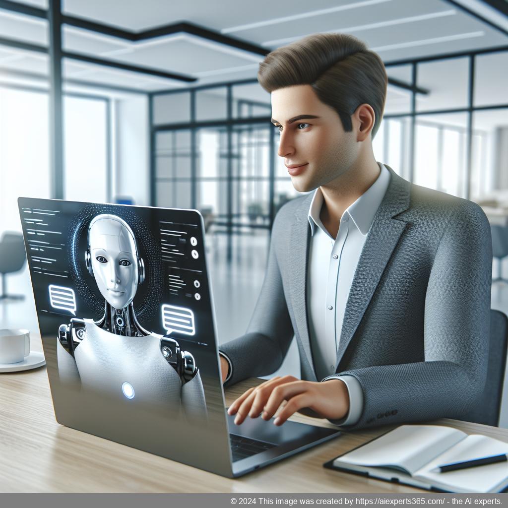 A visual representation of a user interacting with Ailisha's AI Chatbot on a WordPress website, showcasing enhanced customer engagement.