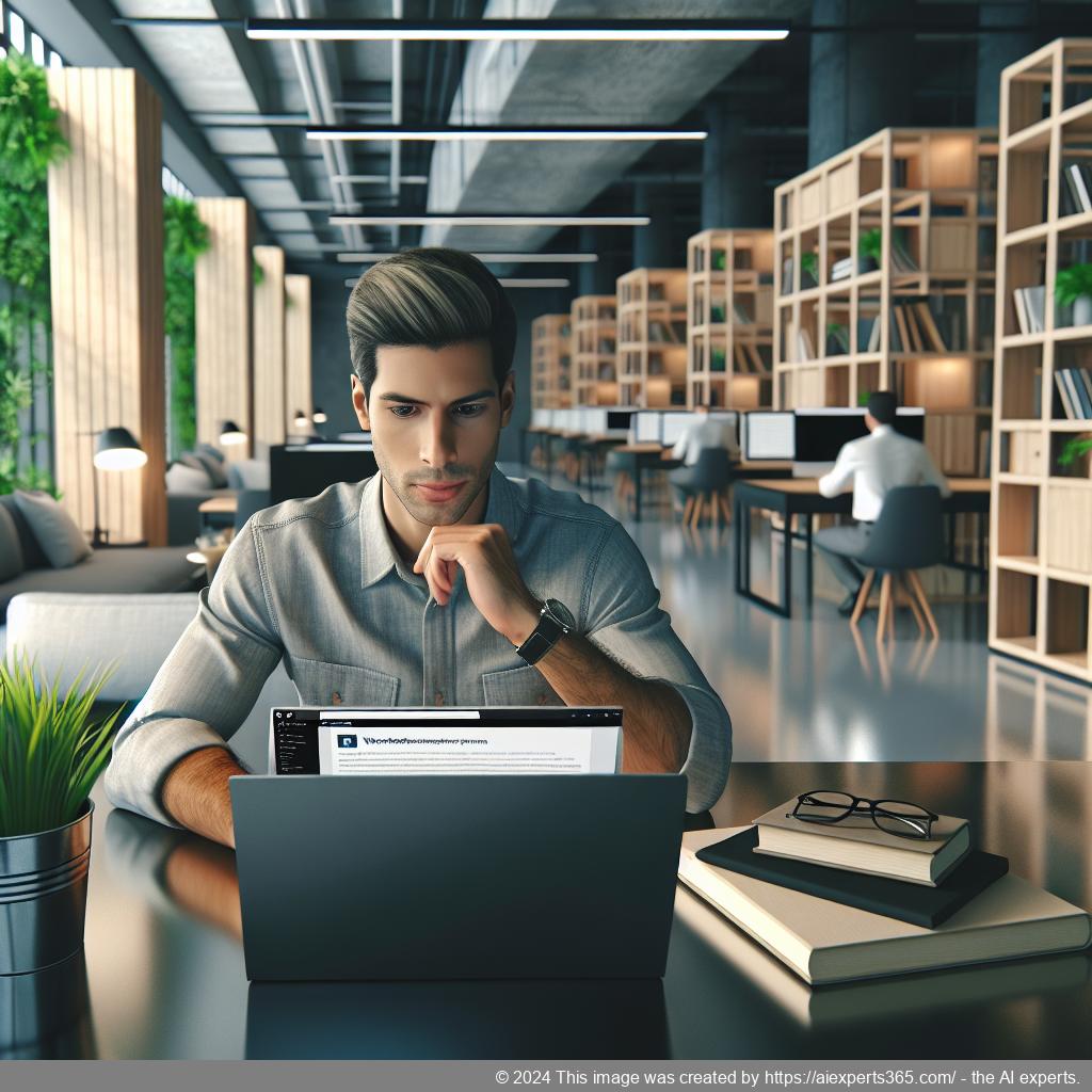 A visual representation of a person using a laptop with a WordPress chat plugin interface displayed, symbolizing enhanced online communication.